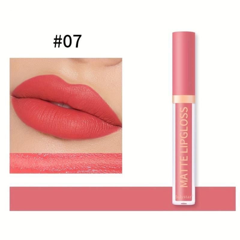 Matte Lip Gloss Non-stick Cup Waterproof High Pigment Velvet Glow Lipstick
