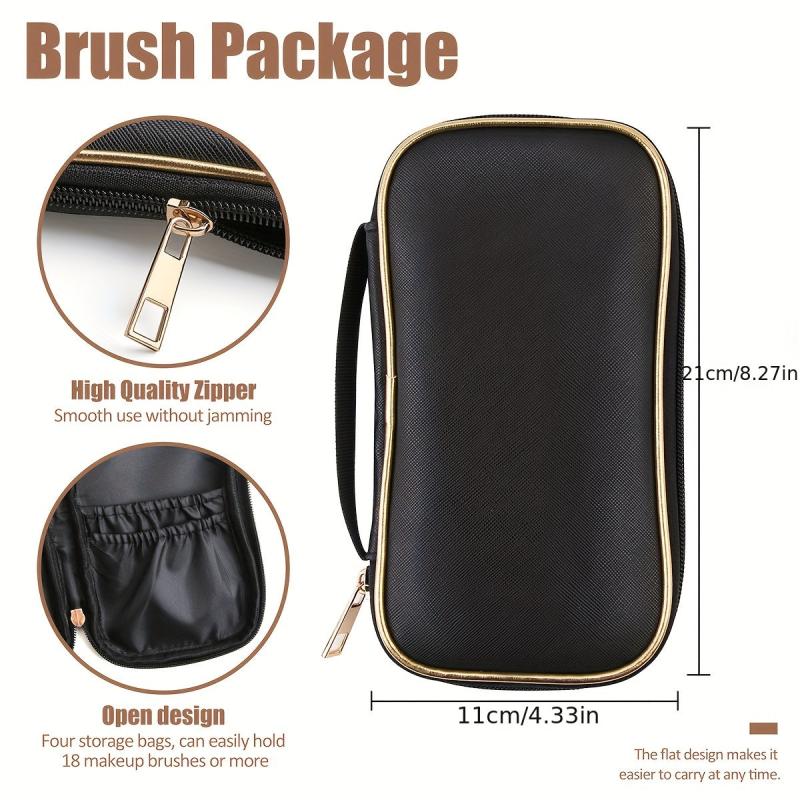 Makeup Brushes 18 Pcs Professional Synthetic Makeup Brush Set With Case