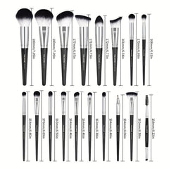 Makeup Brushes 18 Pcs Professional Synthetic Makeup Brush Set With Case