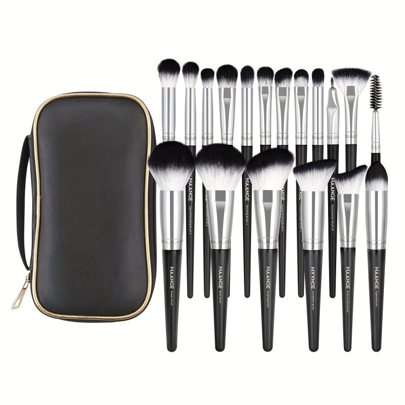 Makeup Brushes 18 Pcs Professional Synthetic Makeup Brush Set With Case