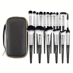 Makeup Brushes 18 Pcs Professional Synthetic Makeup Brush Set With Case