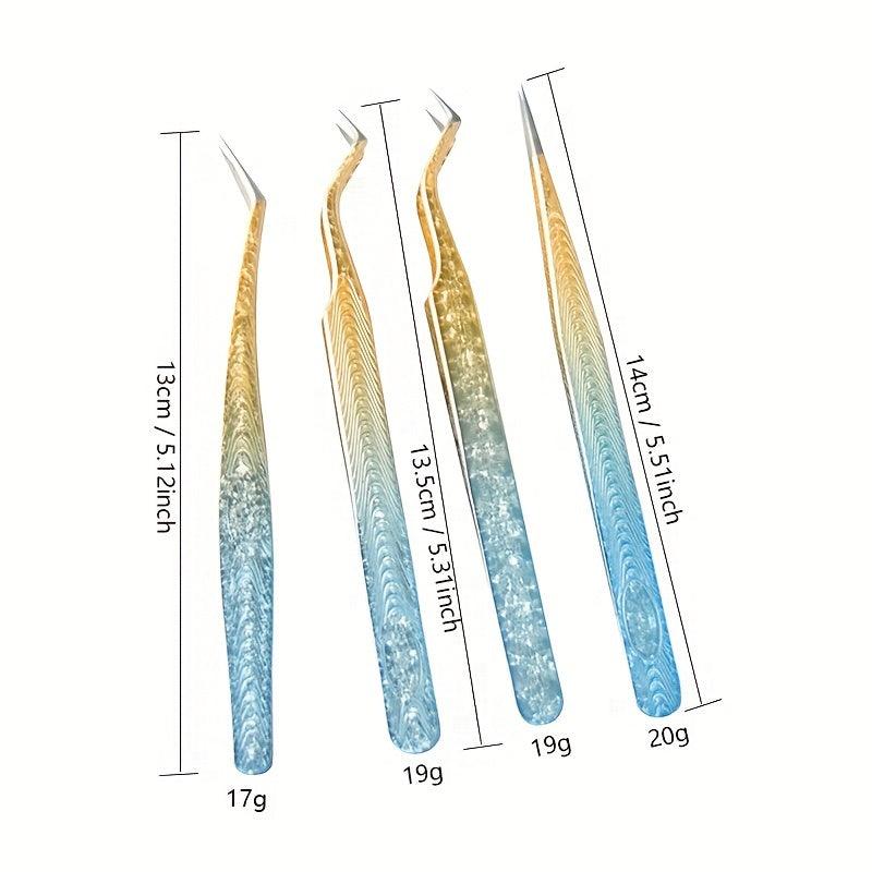 1pcs Snowflakes Eyelash Tweezers Professional Lash Extension Supplies