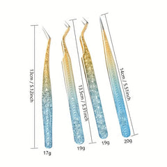 1pcs Snowflakes Eyelash Tweezers Professional Lash Extension Supplies