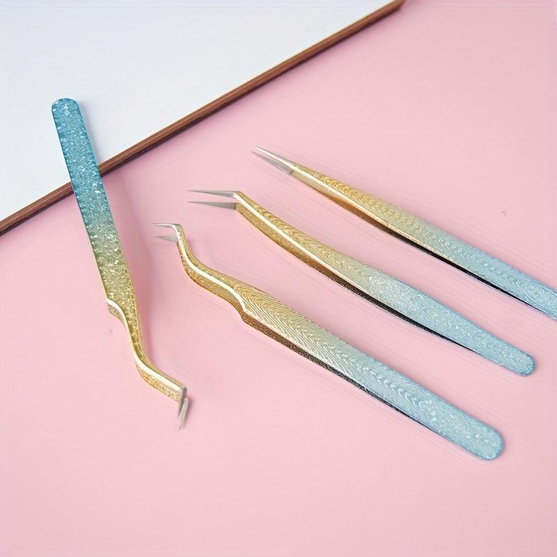 1pcs Snowflakes Eyelash Tweezers Professional Lash Extension Supplies