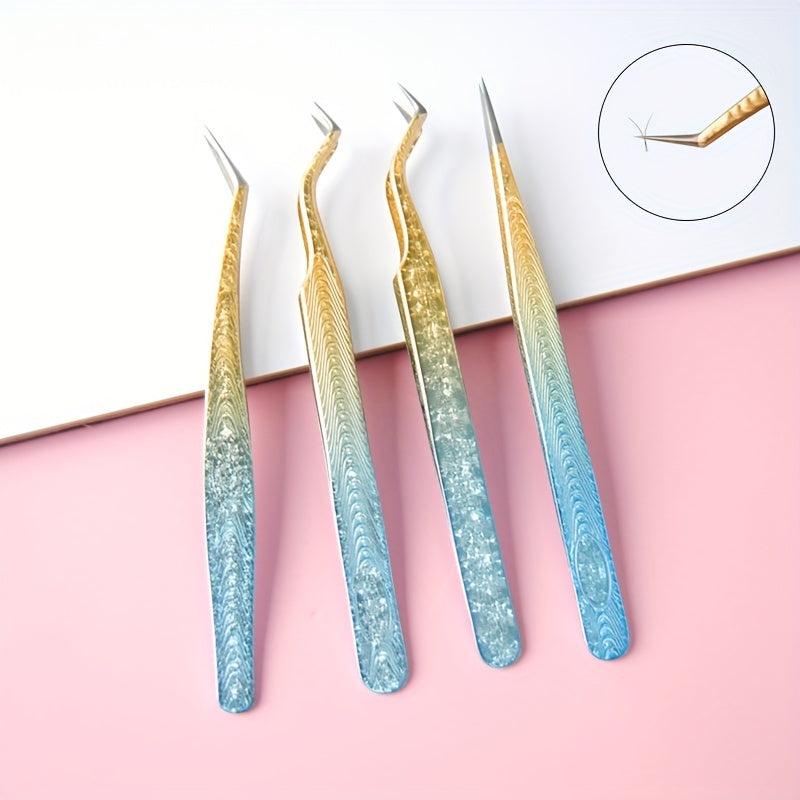 1pcs Snowflakes Eyelash Tweezers Professional Lash Extension Supplies