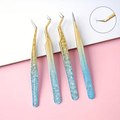 1pcs Snowflakes Eyelash Tweezers Professional Lash Extension Supplies