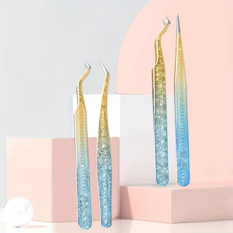 1pcs Snowflakes Eyelash Tweezers Professional Lash Extension Supplies