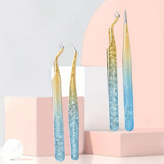 1pcs Snowflakes Eyelash Tweezers Professional Lash Extension Supplies