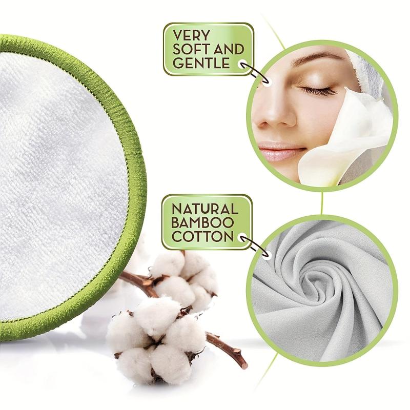 Reusable Makeup Remover Pads 20 Pcs with Laundry Bag