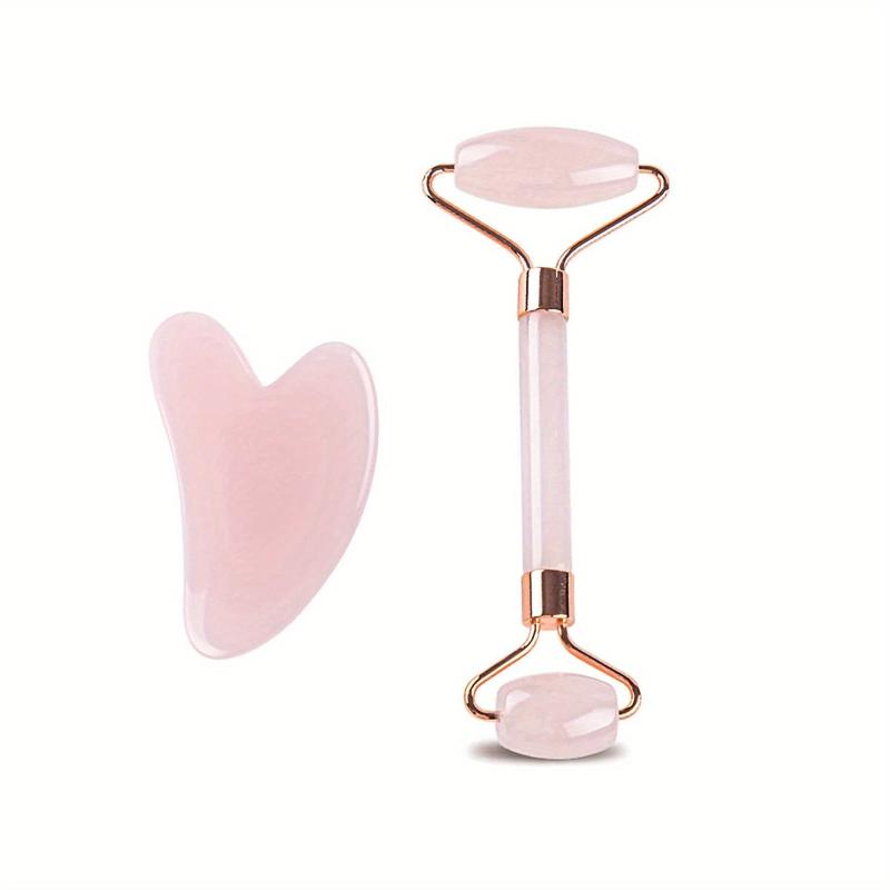 Jade Roller and Gua Sha Set for Face and Eye Massage