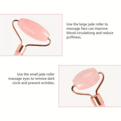 Jade Roller and Gua Sha Set for Face and Eye Massage