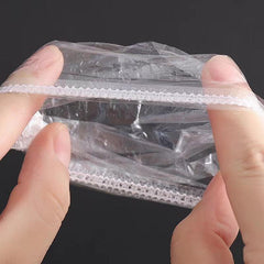 100pcs Clear Waterproof Ear Covers for Hair Styling
