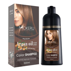 500ml Fast Drying Argan Hair Dye Shampoo for Women and Men