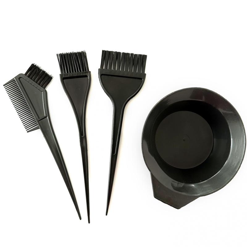 Pro Hair Coloring Kit Hair Dye Tool Brush Bowl for Salon Home Use