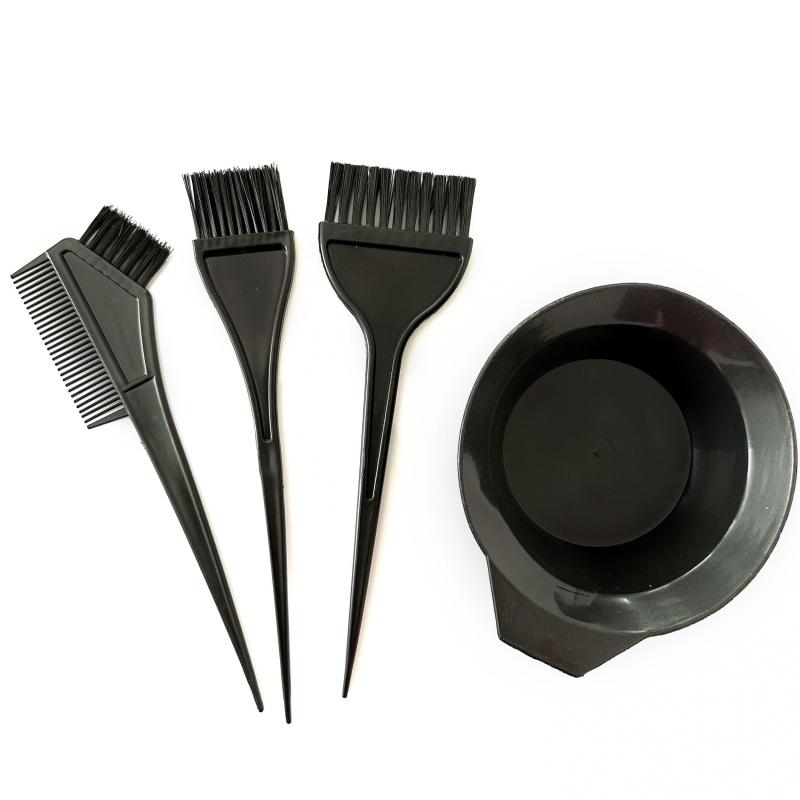 Pro Hair Coloring Kit Hair Dye Tool Brush Bowl for Salon Home Use