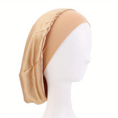 Women's Silky Satin Sleep Cap Turban Bonnet for Hair Care