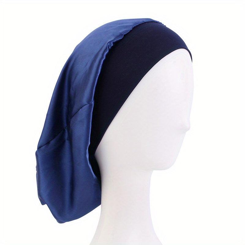 Women's Silky Satin Sleep Cap Turban Bonnet for Hair Care