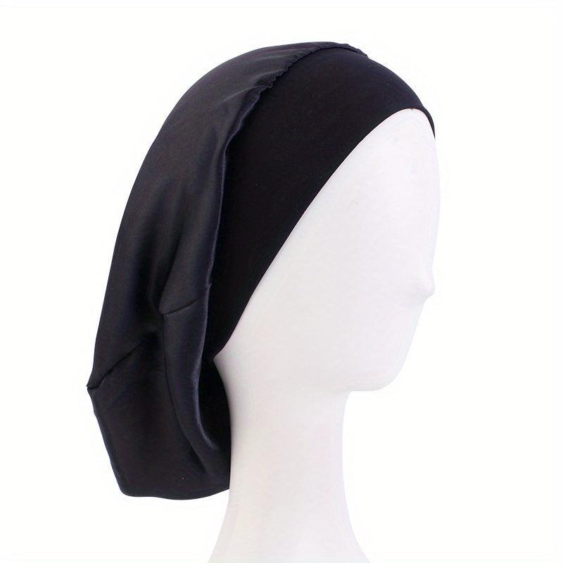 Women's Silky Satin Sleep Cap Turban Bonnet for Hair Care