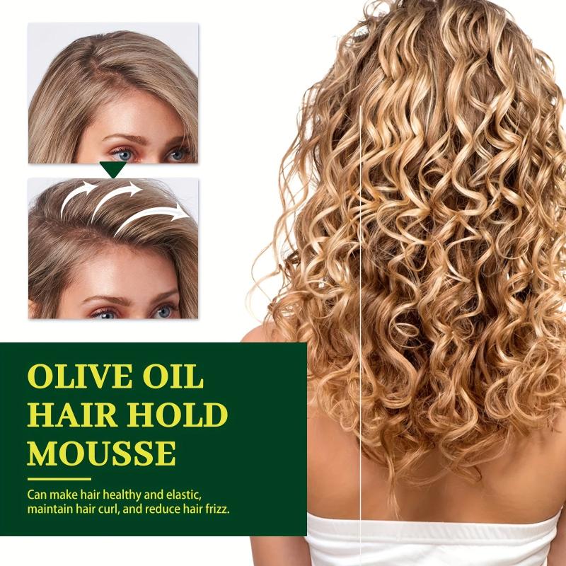 Anti Frizz Hair Mousse for Curly Hair with Olive
