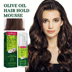 Anti Frizz Hair Mousse for Curly Hair with Olive