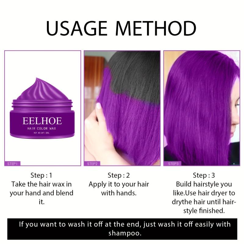 Washable Instant Hair Wax for DIY Styling and Parties