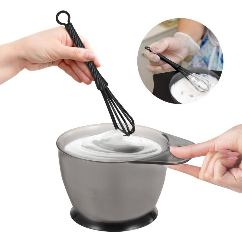 5pcs Professional Hair Dye Set Disposable Bowl Ear Cover Agitator Brush