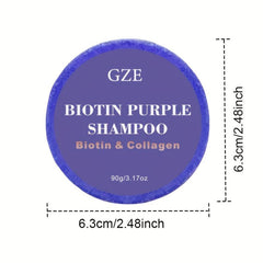 Biotin Purple Shampoo Soap Bar for Blonde Hair