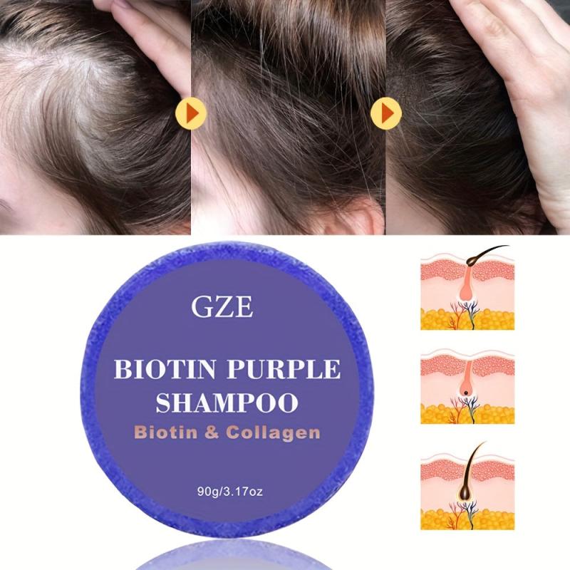 Biotin Purple Shampoo Soap Bar for Blonde Hair