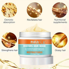 Coconut Hair Mask for dry damaged hair with Biotin and Deep Conditioning