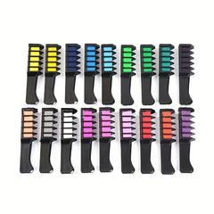 Temporary Hair Dye Chalk Comb - Birthday Halloween Christmas