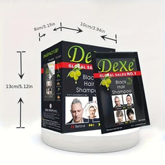 25ml 10pcs Hair Dye Shampoo For Men Women Natural Ingredients Lasts 30 Days