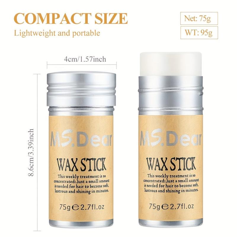 Strong Hold Hair Wax Stick for Wigs Edge Control Non Greasy Pomade Stick