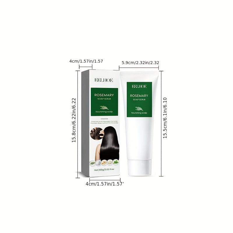 Rosemary Scalp Scrub: Exfoliates Scalp, Refreshes, Moisturizes - 100g