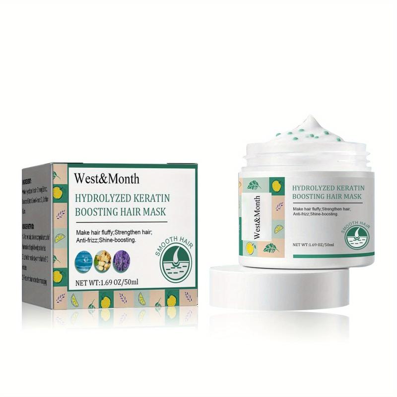 Hydrolyzed Keratin Hair Mask Fluffy Strengthen Anti Frizz Shine Deep Repair