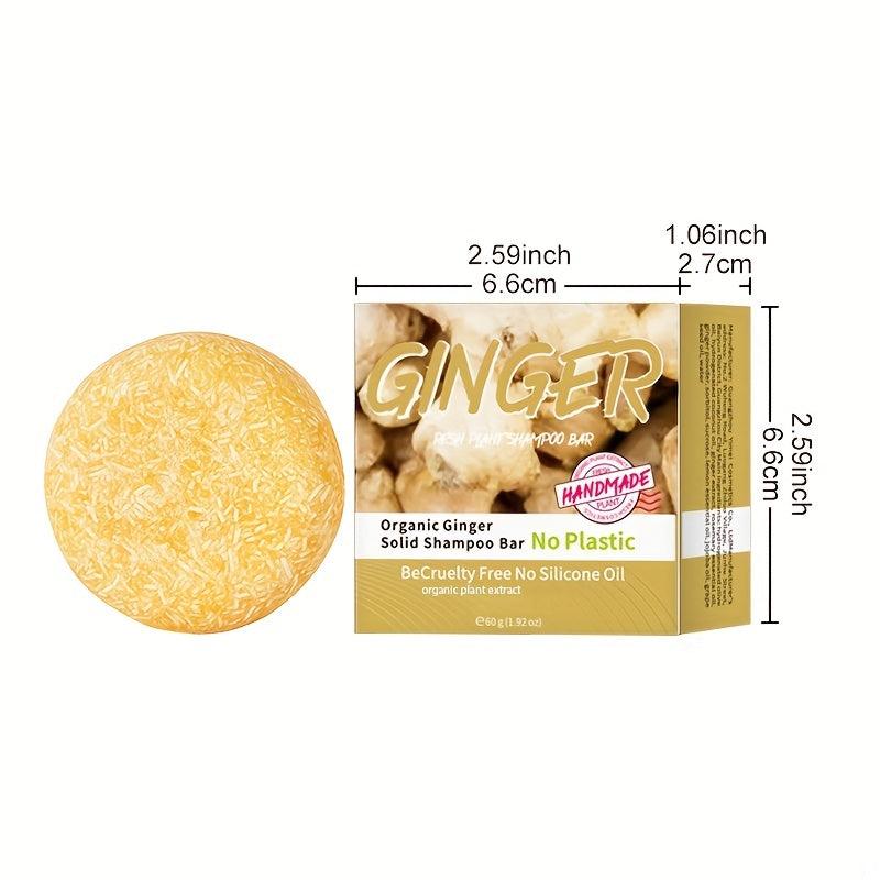 Ginger Shampoo Soap Refreshing Control Shampoo Bar Plant Hair Care