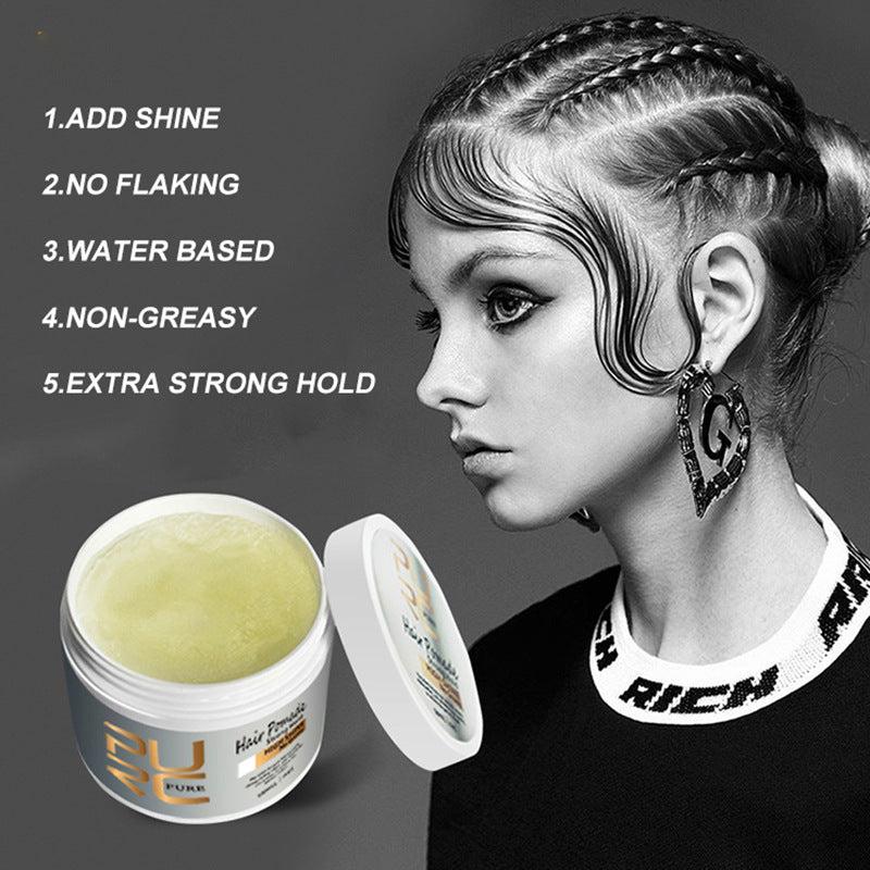 120ml Vintage Hair Styling Wax Fluffy Pomade Strong Hold