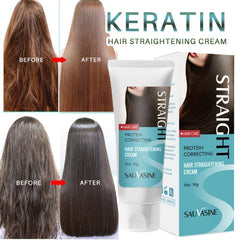 Keratin Hair Straightener Cream for All Hair Types