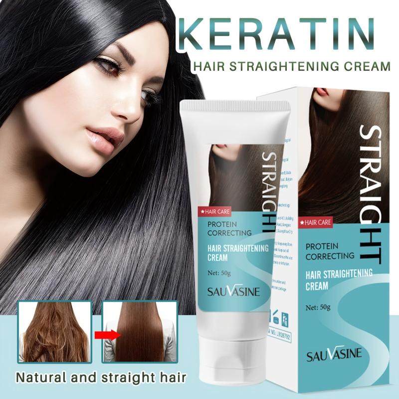Keratin Hair Straightener Cream for All Hair Types