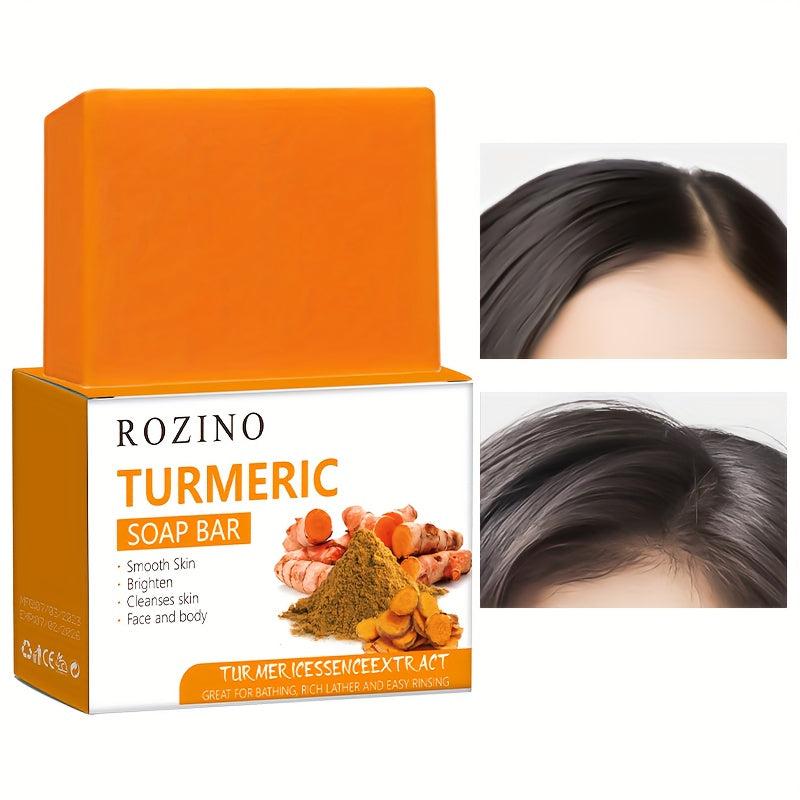100g Turmeric Shampoo Soap Deep Cleaning Moisturizing Hair Care Bar