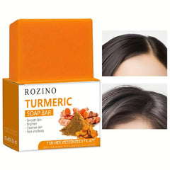 100g Turmeric Shampoo Soap Deep Cleaning Moisturizing Hair Care Bar