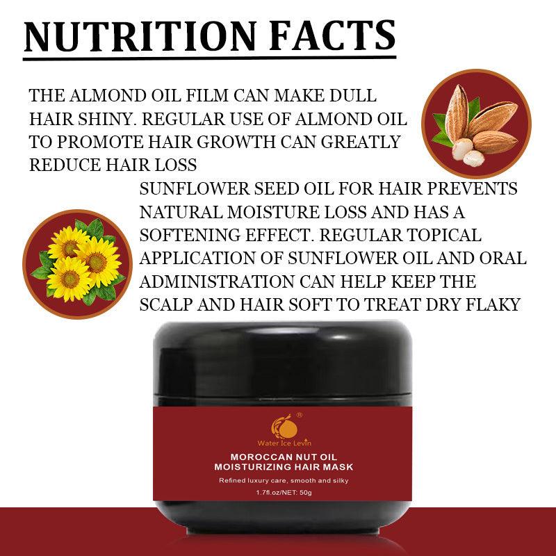 Moroccan Nut Hair Mask for Fluffy Hair Healthy Roots to Tips