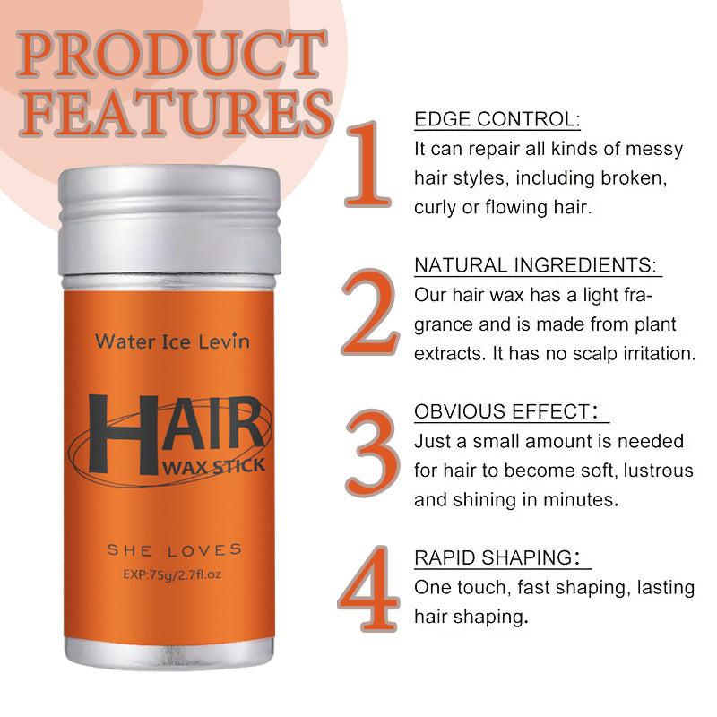 Hair Styling Wax Stick With Comb Set Non Greasy Hair Styling Products