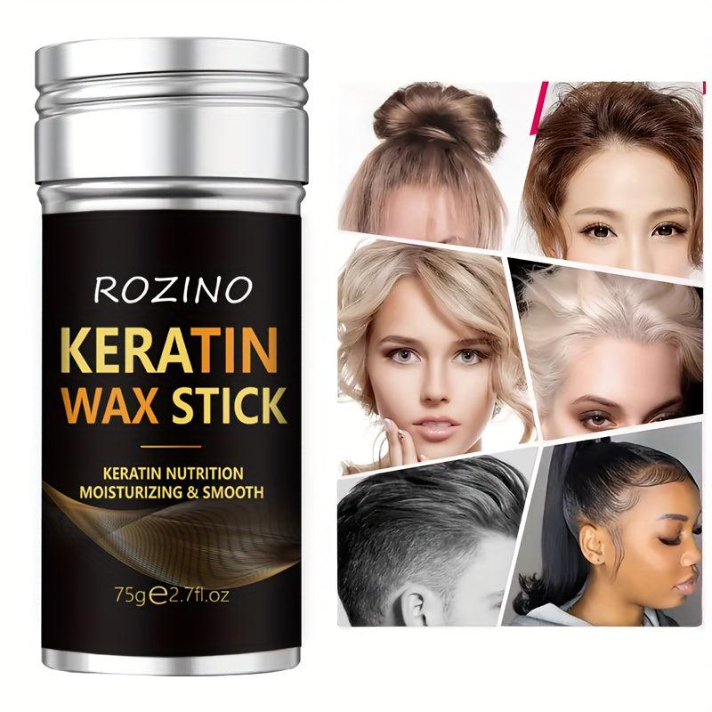75g Keratin Hair Wax Stick Flyaway & Frizz Tamer For Smooth Hair