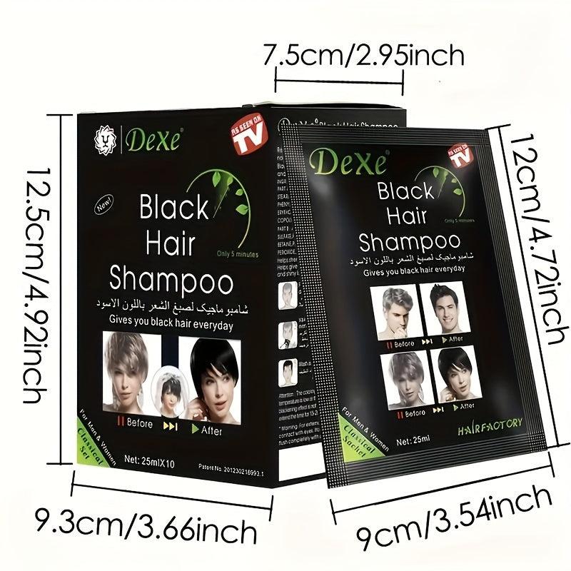 5 Min Quick Hair Dye Shampoo Cream Natural Plant-Based Women Men