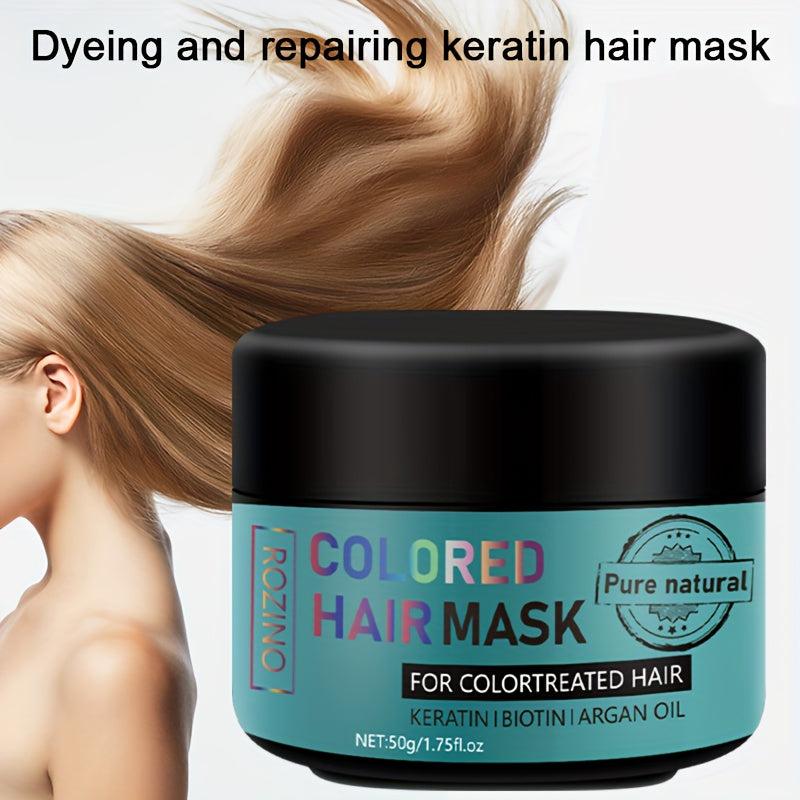 Colored Hair Mask Natural Hair Mask Keratin Biotin Argan Repairs Dry Hair
