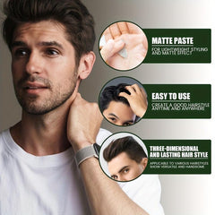 Long Lasting Fragrance Hair Wax - Strong Hold Pomade for Fluffy Hair