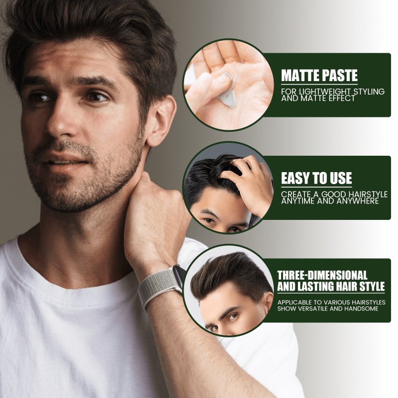 Men's Anti Frizz Styling Cream for Natural Fluffy Hair