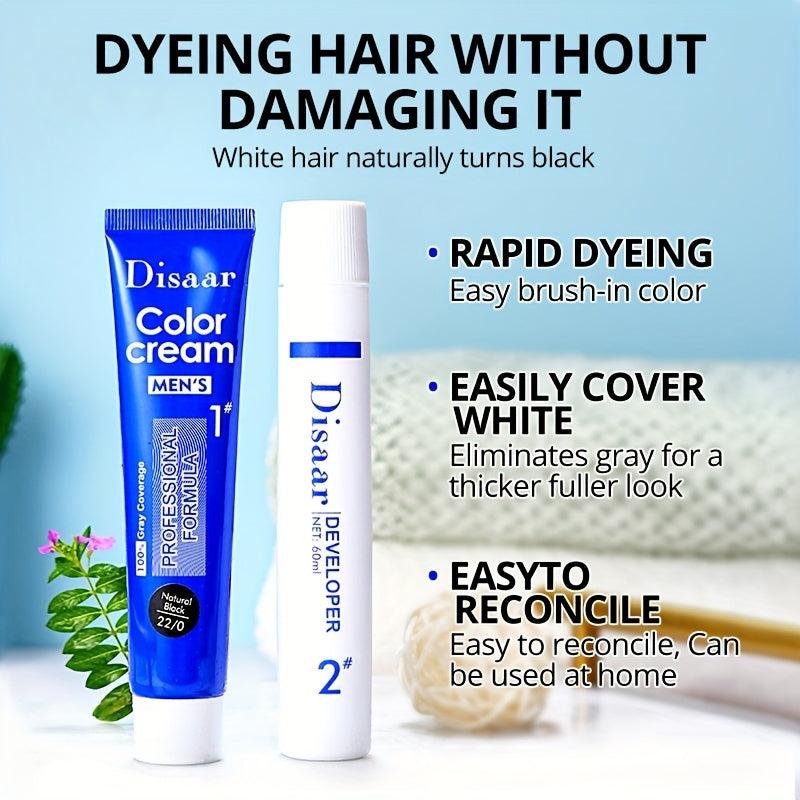 60ml 2pcs Hair Dye Cream Halloween Temporary Hair Paste Cream For Men