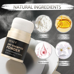 Vegan Dry Shampoo Powder for Fuller Looking Hair