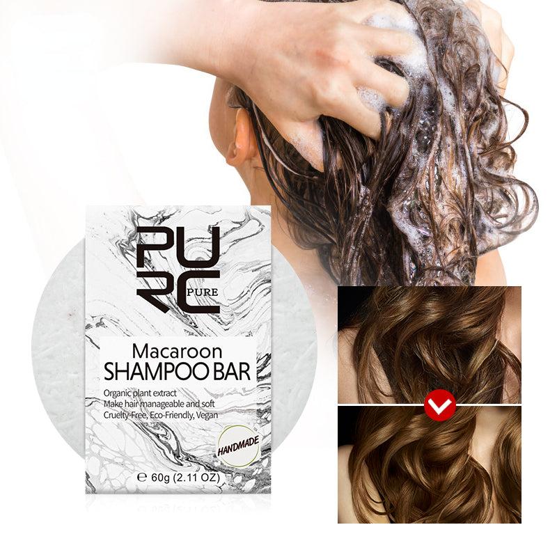 Macaroon Hair Shampoo Bar Plant Extract Soap Healthy Hair